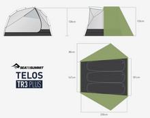 Last inn bildet i Galleri-visningsprogrammet, SEA TO SUMMIT TENT TELOS TR2/TR3 PLUS GREEN