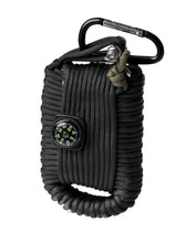 Last inn bildet i Galleri-visningsprogrammet, Mil-Tec paracord overlevelsessett stort, sort
