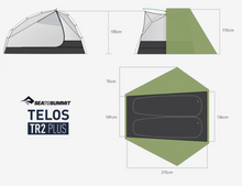 Last inn bildet i Galleri-visningsprogrammet, SEA TO SUMMIT TENT TELOS TR2/TR3 PLUS GREEN

