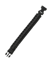 Last inn bildet i Galleri-visningsprogrammet, PARACORD ARMBÅND SORT 22MM
