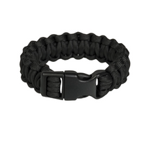 Last inn bildet i Galleri-visningsprogrammet, PARACORD ARMBÅND SORT 22MM
