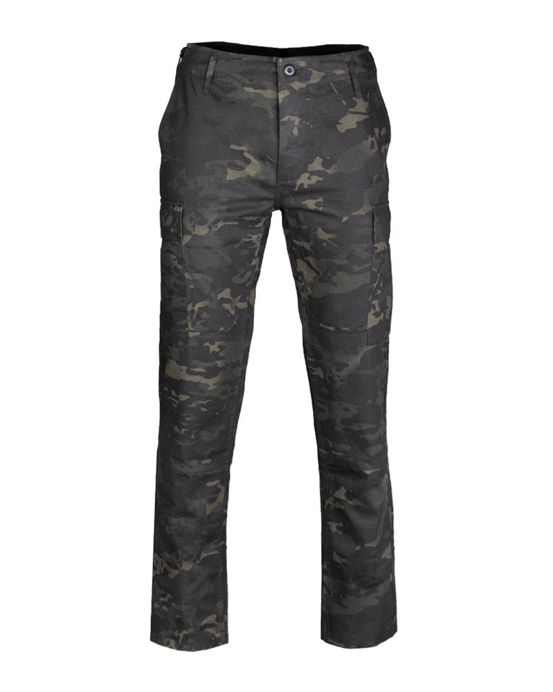 Slim Fit US Multitarn® Black Rip Stop BDU Field Pants