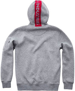 Alpha Industries Red Stripe Hoody, Grey Heather